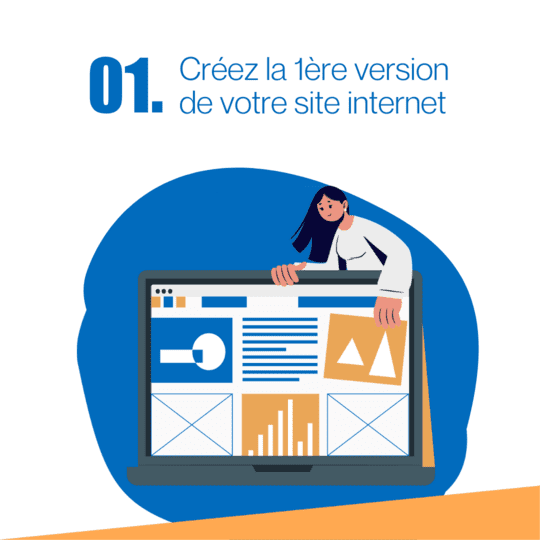 Créez la première version de votre site internet
